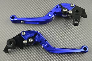 Faltbare Einstellbarer Hebel Paar Flip Up Blau CNC DUCATI 400 MONSTER 2004 2007 - Bild 1 von 8