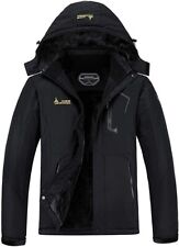 Wantdo Men's Waterproof Winter Jacket Warm Winter Coat Jacket Ski Jacket Hooded.