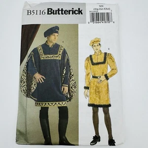 Butterick Sewing Pattern B5116 Men XL XXL 3XL Renaissance Medieval Costume Uncut - Picture 1 of 2
