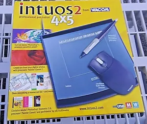 Wacom Intuos 2 4 x 5 USB Graphics Tablet - No Pen and Mouse - Picture 1 of 2