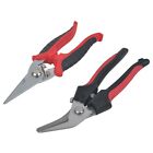 2 X 8'' Tin Snips & Scissors Set Sheet Metal  Cut Heavy Duty Shear Scissors 