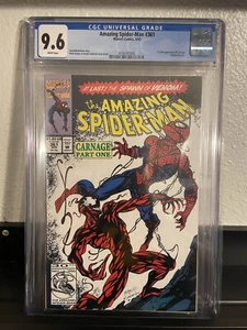 Amazing Spider-Man #361 CGC 9.6 ¡PRIMERA APLICACIÓN DE CARNANGE! MCU INCREÍBLE CUBIERTA L@@K! - Imagen 1 de 2
