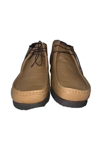 Botas al tobillo inteligentes de cuero informales con cinta roja para hombre avellana talla UE 45 - Imagen 1 de 8