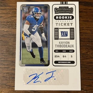 2022 Panini Contenders - Rookie Ticket #145 Kayvon Thibodeaux (AU, RC) Giants - Picture 1 of 2