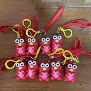 1Set Sesame Street Anime Mascot Cute Key Chain Bag Keychain Pendant (Defect) - Picture 1 of 5