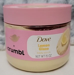 Dove X Crumbl Cookie Body Scrub Exfoliating Lemon Glaze New 15oz - Picture 1 of 4