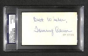 Tommy Aaron "1973 Masters Winner" vintage from 73 SIGNED AUTOGRAPHED 3X5 PSA/DNA - Picture 1 of 3
