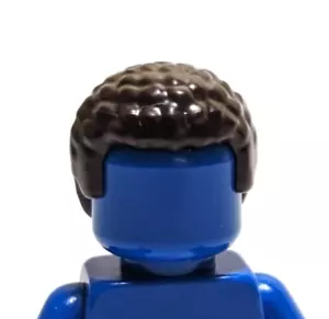 Lego - Minifigura de pelo - Textura enrollada marrón oscuro - Imagen 1 de 2