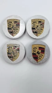 PORSCHE 911 944 928 968 924s Boxster Cayman Metal wheel center caps NOT FUCHS - Picture 1 of 6