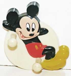 DISNEY MAGNET MICKEY MOUSE REFRIGERATOR TWO HANGERS KEYS CHAINS GLASSES NOTES - Picture 1 of 1