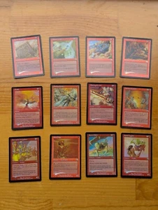 MTG Mercadian Masques foils, 12 red (un)commons, Crash, Furious Assault etc - Picture 1 of 18