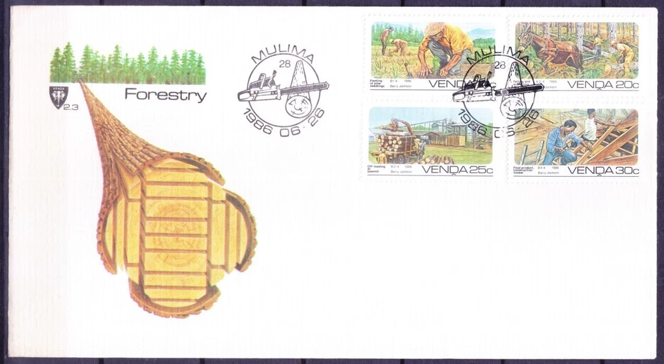 Venda 1986 FDC, Forestry Planting pine seedlings, Timber - Image 1 of 1