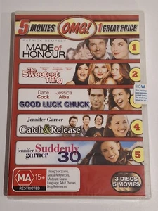 5 Movie Dvd Set, Made Of Honour, The Sweetest Thing, Good Luck Chuck And More... - Picture 1 of 2