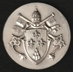 PAPST PAUL VI / WAPPEN GROSSE 2" HOCHRELIEFMEDAILLE --- XJKL - Bild 1 von 1
