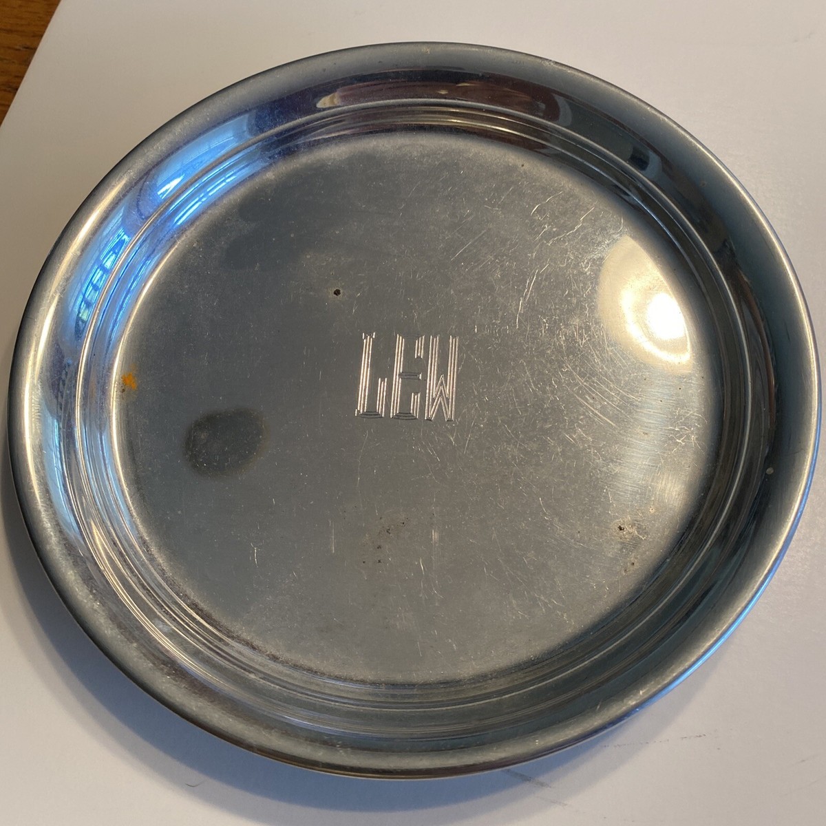 Tiffany & Co. Pewter トレー 直径 26cm Tiffany & Co. Pewter トレー 直径 26cm