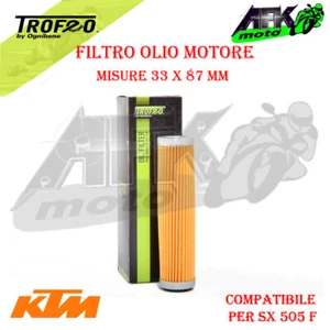Filtro Filtri olio motore per Moto KTM SX 505 F dal 2008 al 2009 - Imagen 1 de 3