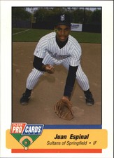 1994 Springfield Sultans Fleer/ProCards #2043 Juan Espinal