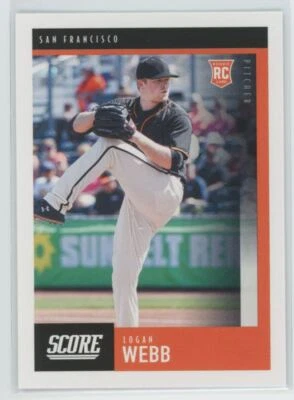 2020 Panini Chronicles Score Logan Webb RC San Francisco Giants #9 - Image 1 of 2