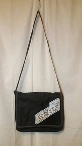 DKNY Black Nylon Sporty Messenger Bag - Picture 1 of 12
