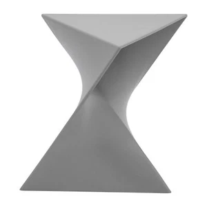 LeisureMod Triangular Side End Table in ABS Plastic Lightweight Accent Table - Picture 1 of 78