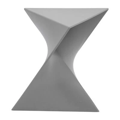 LeisureMod Triangular Side End Table in ABS Plastic Lightweight Accent Table - Image 1 of 4