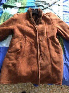 Giaccone Donna In Pelle Scamosciata Shearling - Foto 1 di 8