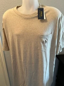 NUEVA CAMISETA POLO CUELLO REDONDO 4LT 4XLT 4XT para hombre Ralph Lauren marrón con poni marrón $50 - Imagen 1 de 2