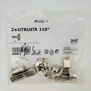 Set di 24 cerniere Ikea UTRUSTA (12 confezioni da 2) 110° con ammortizzatore b-in per cucina - Foto 1 di 3