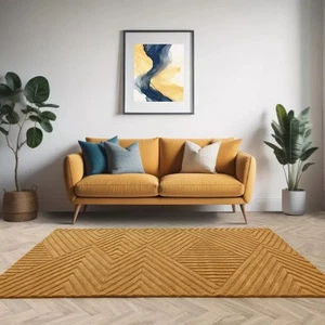 Gestreifte Moderne Designer Teppiche Handgefertigt Teppiche Luxuriös Komfort Und Handgetuftet - Bild 1 von 6