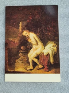 Susanna - Rembrandt Van Rijn Postcard - 1982 Royal Picture Gallery Mauritshuis - Bild 1 von 5