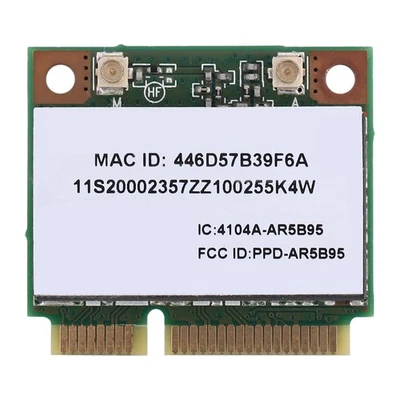 2X(Atheros AR5B95 AR9285   Card 2.4G 150Mbps PCI-E Half-Height Built-in 6161 - Image 1 of 4