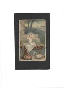 WEIHNACHTEN VINTAGE "Jesuskind, Krippe & Lamm" 19.11.1914 Pittsburg, PA. - Bild 1 von 2