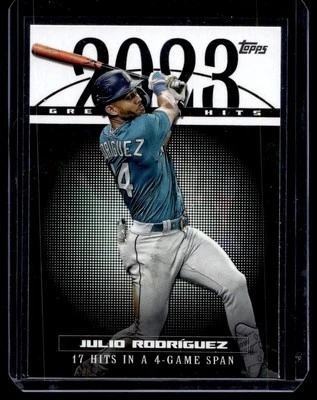 2024 Topps Series 1 Greatest Hits Julio Rodriguez Texas Rangers #23GH-17 - Image 1 of 2