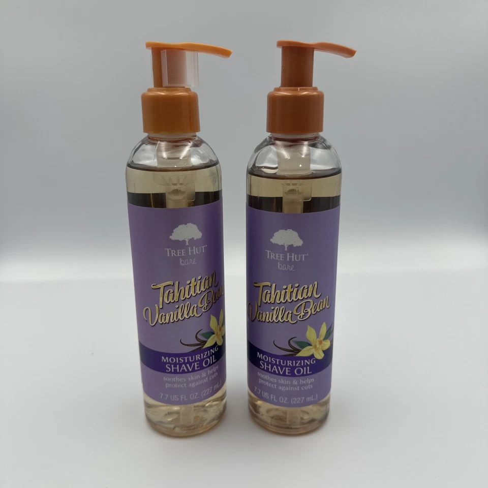 Tree Hut Bare Moisturizing Shave Oil Tahitian Vanilla Bean 7.7oz Essentials FO