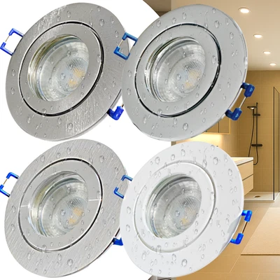 12V LED Umrüst-Set Halogen Austausch • IP44 Spot Bad Dusche Küche 5W GU5.3 Trafo - Bild 1 von 4