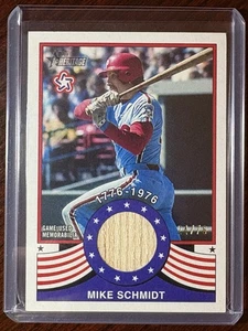 2025 Topps Heritage Mike Schmidt Bicentennial GU Bat Relic #/76 Phillies SP - Picture 1 of 2
