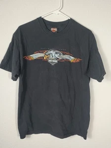 Camiseta Harley Davidson 2005 Sills Paducah Kentucky Eagle Flame Distressed M - Imagen 1 de 5