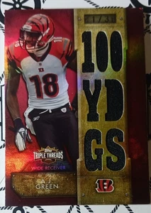 2007 Topps Triple Threads A J Green 7 Piece Relic 21/36! Cincinnati Bengals  - Picture 1 of 3