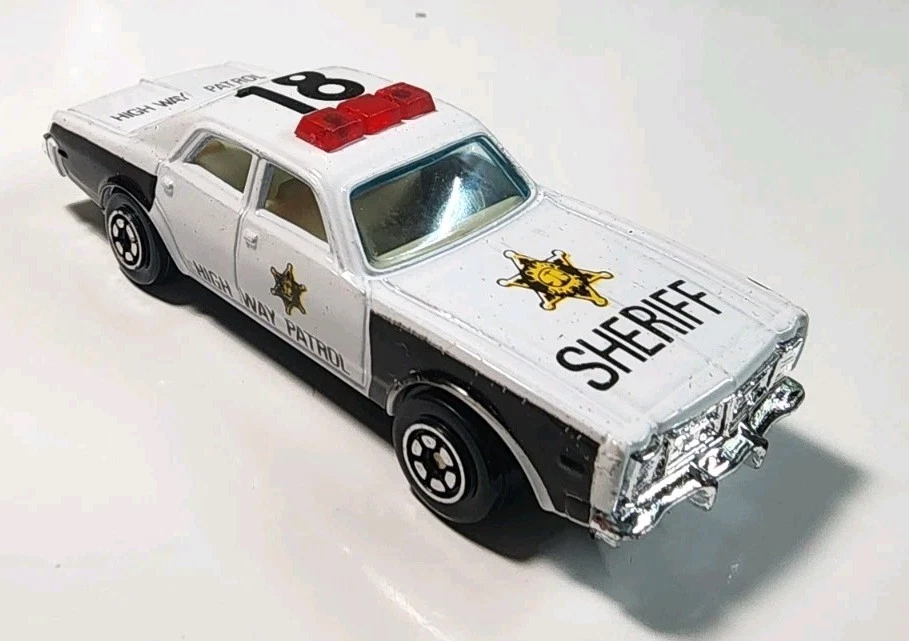 Road Tough Yatming Dodge Monaco Highway Patrol 1/64 Diecast Sheriff Police - Image 1 of 4
