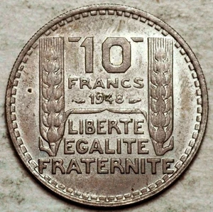 1948 FRANCE 10 FRANCS (UNC!) - Picture 1 of 2