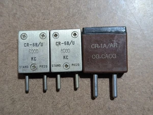 3 Stück Militär CR-6B/U & CR-1A/AR Quarzkristalle - 6000 KC, 8000 KC - Vintage - Bild 1 von 1