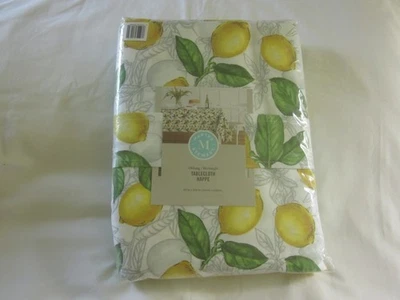 lOVLEY Large Lemon table cloth Martha Steward 60 x 102" - Image 1 of 4