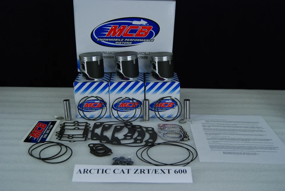 Arctic Cat ZRT600 piston kit complete  1996-2000 TRIPLE CYLINDER  - Image 1 of 1