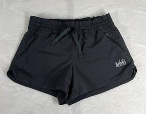 REI Co-Op Girls Running Shorts Size Small 8 Black Lined Hiking Athletic Charity - Picture 1 of 8