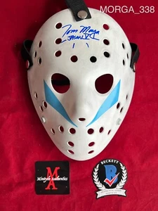 ¡MÁSCARA FIRMADA AUTOGRAFIADA TOM MORGA! ¡VIERNES EL 13O JASON VOORHEES! BECKETT - Imagen 1 de 5