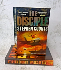 The Disciple & Wages of Sin by Stephen Coonts Thriller Book Bundle Paperback - Picture 1 of 8