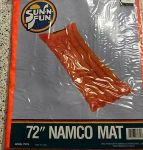 72" Pool Mat Float Lounger NAMCO ORANGE 72" x 27" One Mat NEW - Picture 1 of 1