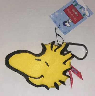 Nuevo Vera Bradley PEANUTS Esquí Pista Snoopy WOODSTOCK Bolso Dije Monedero Foto 1 de 4