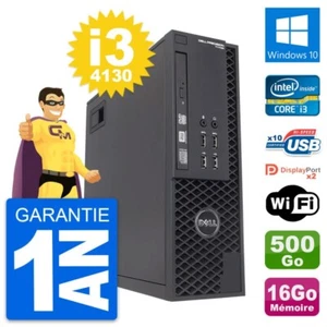 PC DELL T1700 SFF Intel Core i3-4130 RAM 16Go Festplatte 500Go Windows 10 Wifi - Bild 1 von 6