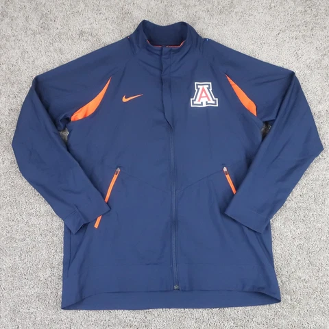 Arizona Wildcats Windbreaker Mens L Full Zip Nike Dri-Fit Vented Back & Armpits Cover
